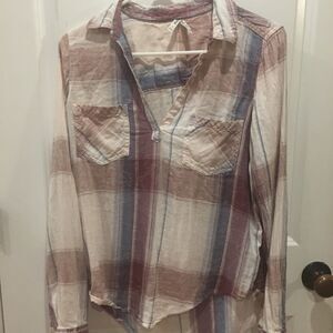 Medium Mudd plaid button down shirt